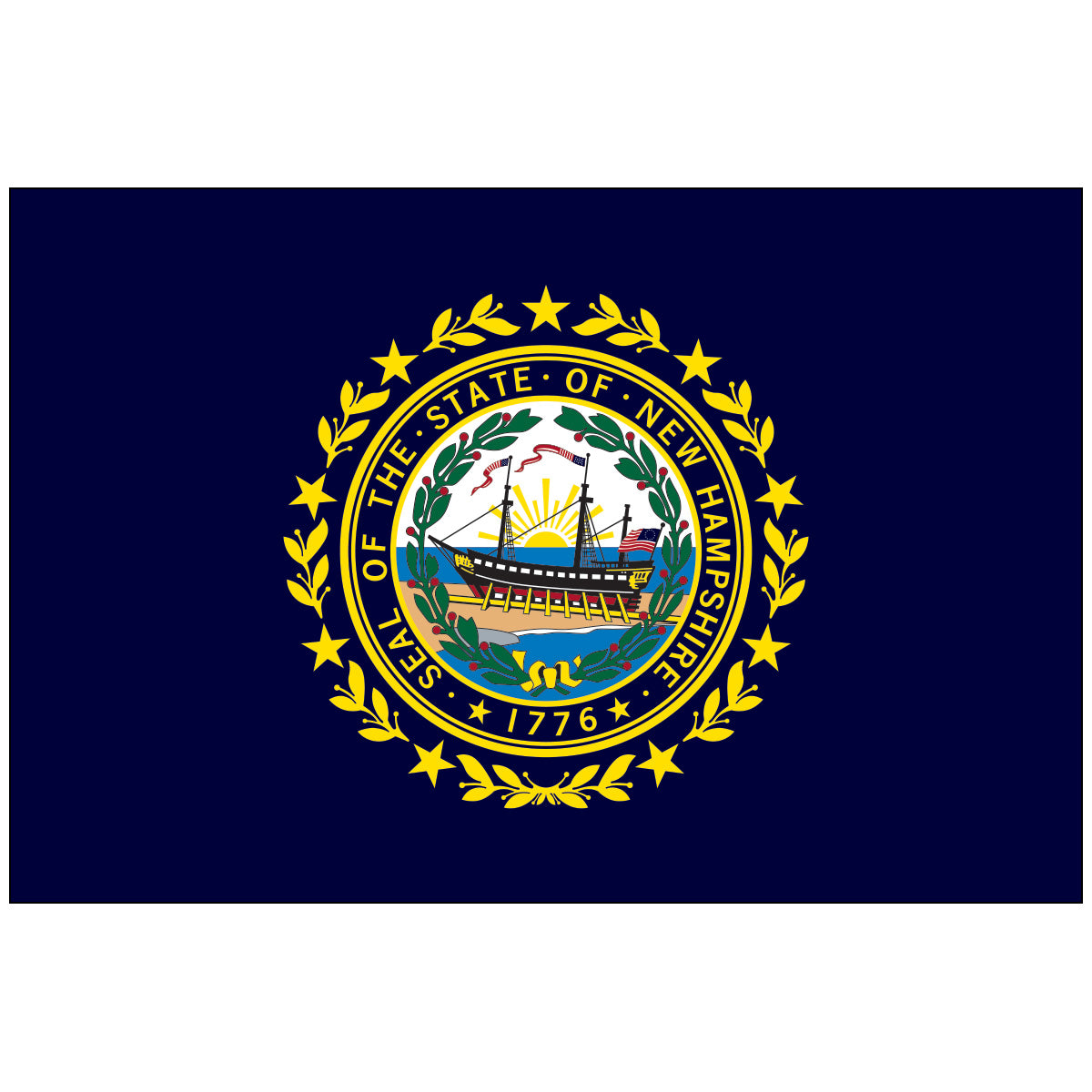Nylon-New-Hampshire-State-Flag-Flagsource-Southeast-Woodstock-Ga