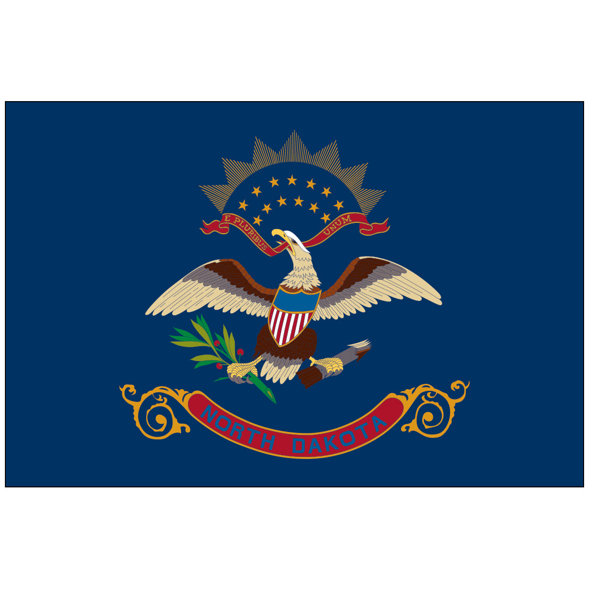 Nylon-North-Dakota-State-Flag-Flagsource-Southeast-Woodstock-Ga