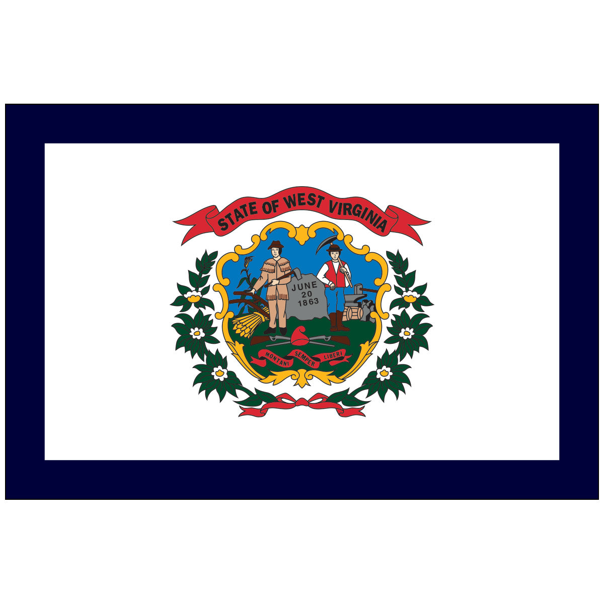 Nylon-West-Virginia-State-Flag-Flagsource-Southeast-Woodstock-Ga