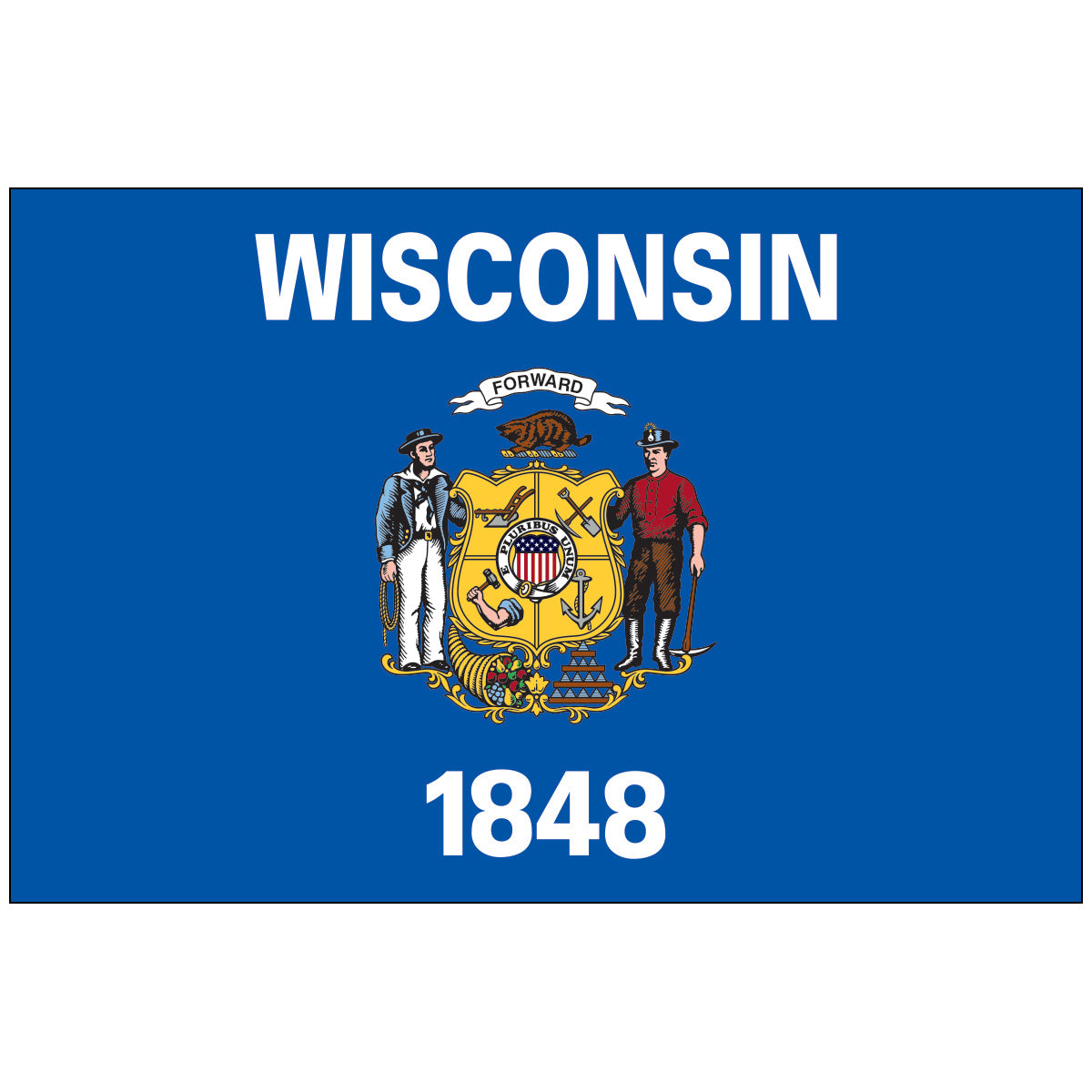 Gartenflagge Wisconsin – 30,5 X 45,7 Cm, Aus Polyester, Einseitig Bedruckt, Perfekt Für Terrasse & Garten