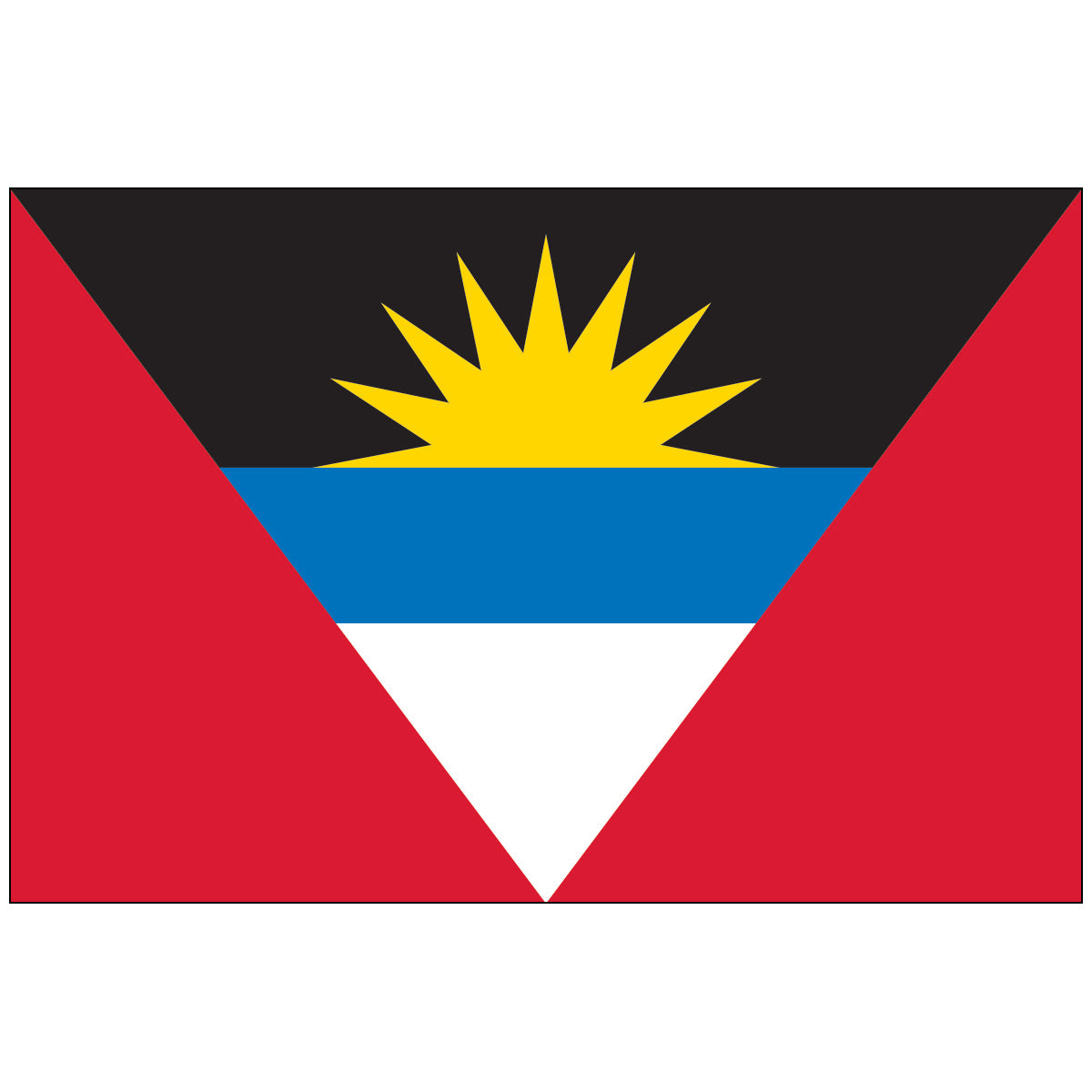 Antigua-Flag-National-Flags-International-Flags-Country Flags-Flagsource Southeast-Woodstock-GA