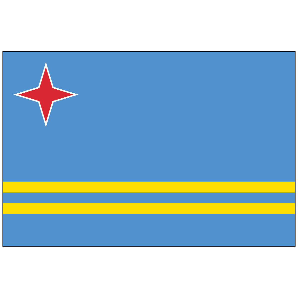 Aruba-Flag-National-Flags-International-Flags-Country Flags-Flagsource Southeast-Woodstock-GA