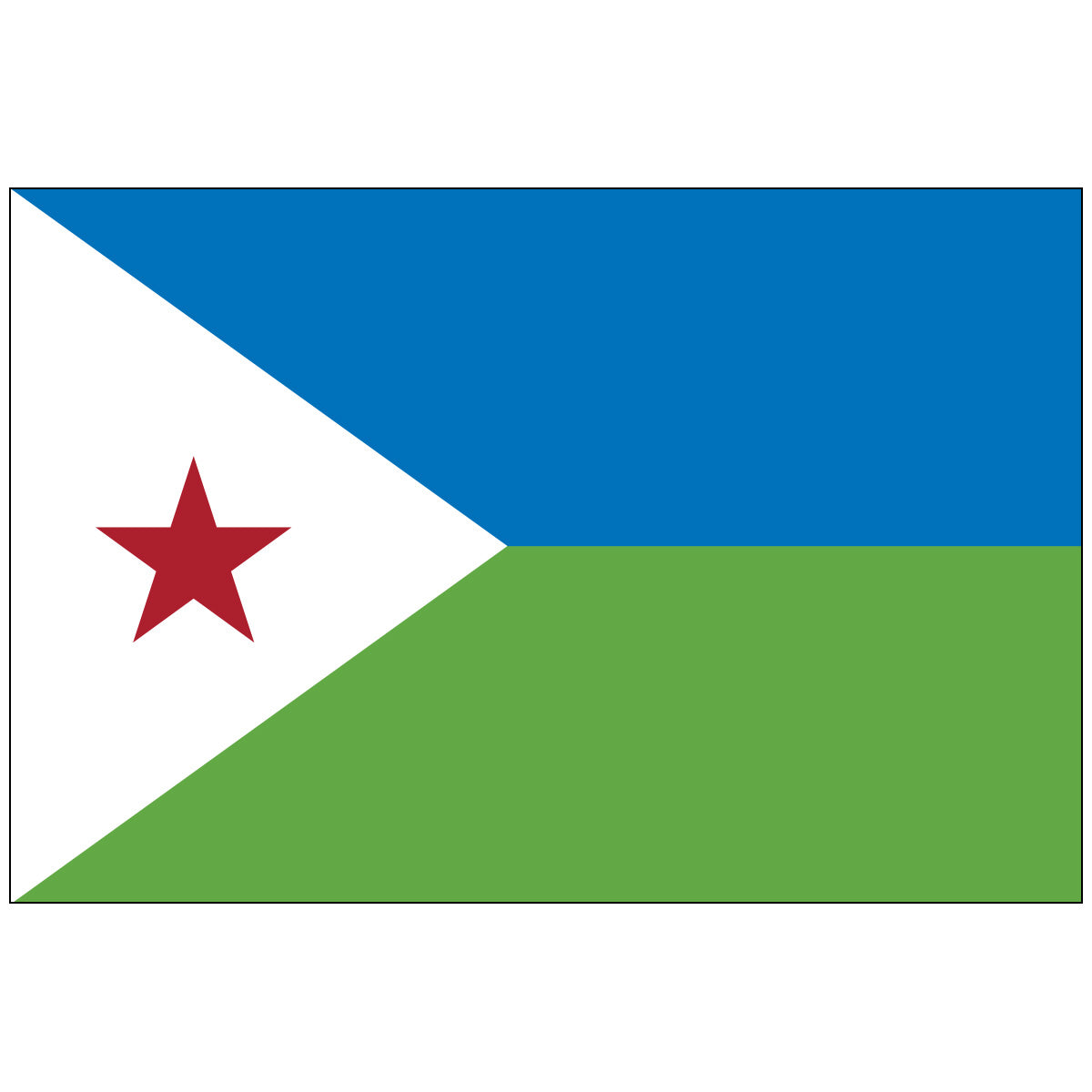 Dijubouti-Flag-National-Flags-International-Flags-Country Flags-Flagsource Southeast-Woodstock-GA