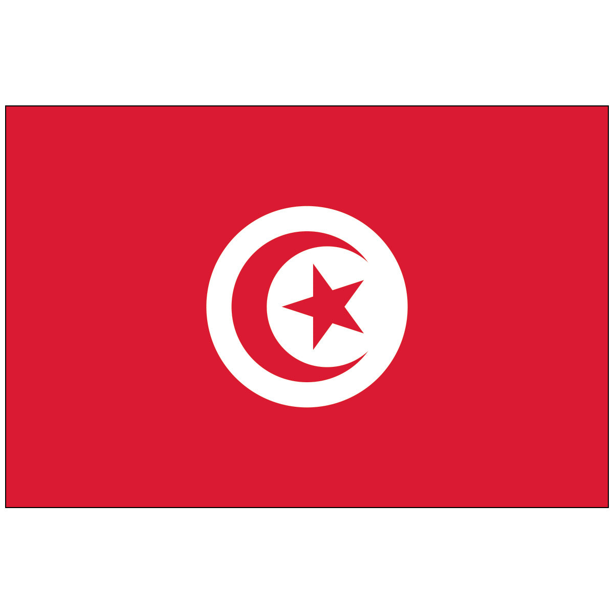 Tunisia-Flag-National-Flags-International-Flags-Country Flags-Flagsource Southeast-Woodstock-GA