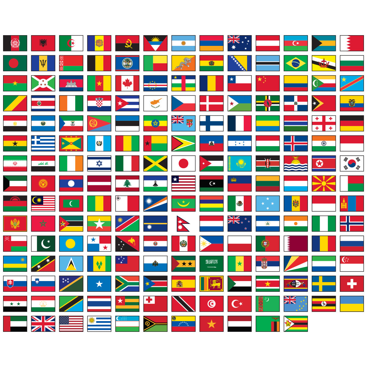 United Nations Flag 2'x3' to 5'x8' Nylon