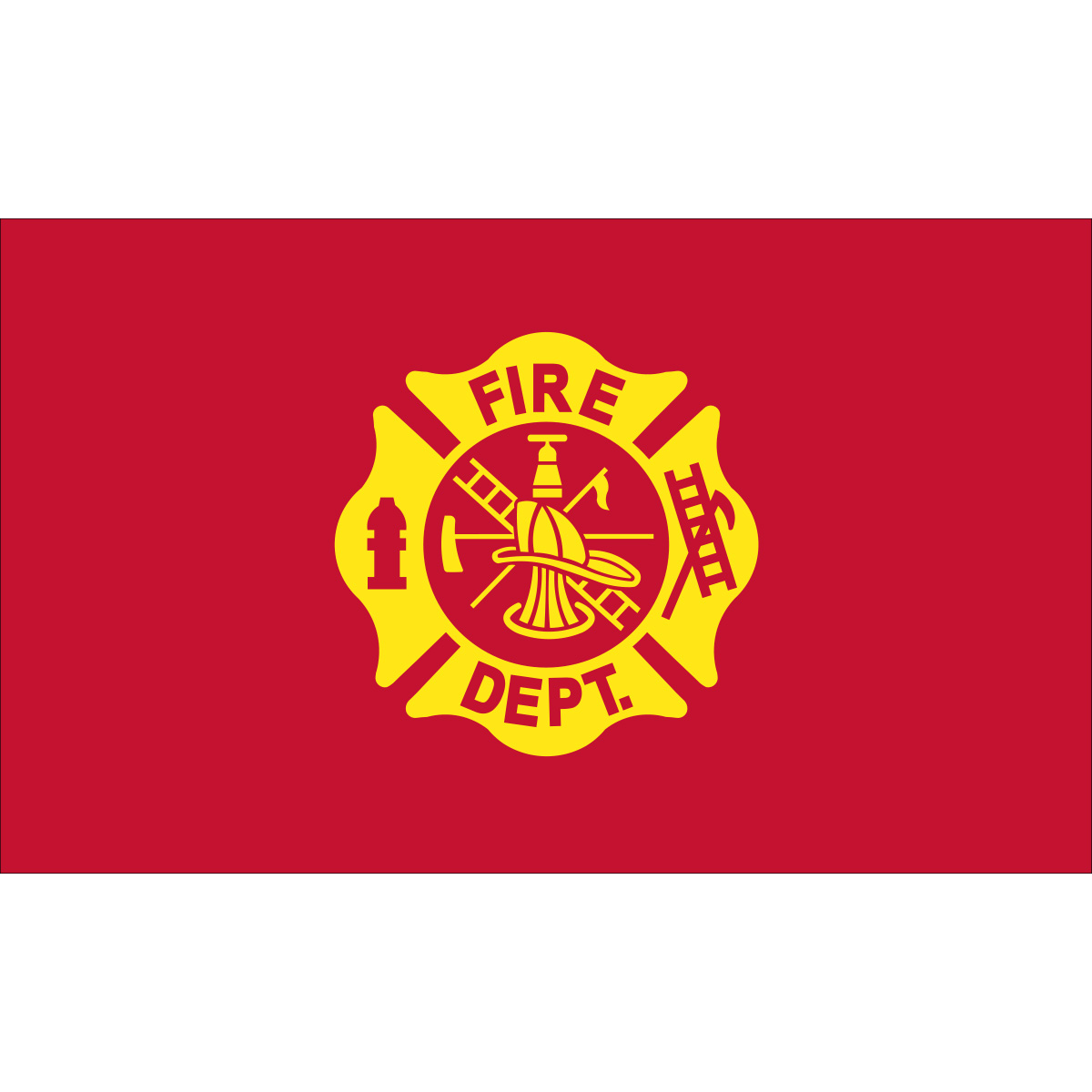 3x5 Nylon Fire Department Flag-Flagsource Southeast in Woodstock, Georgia
