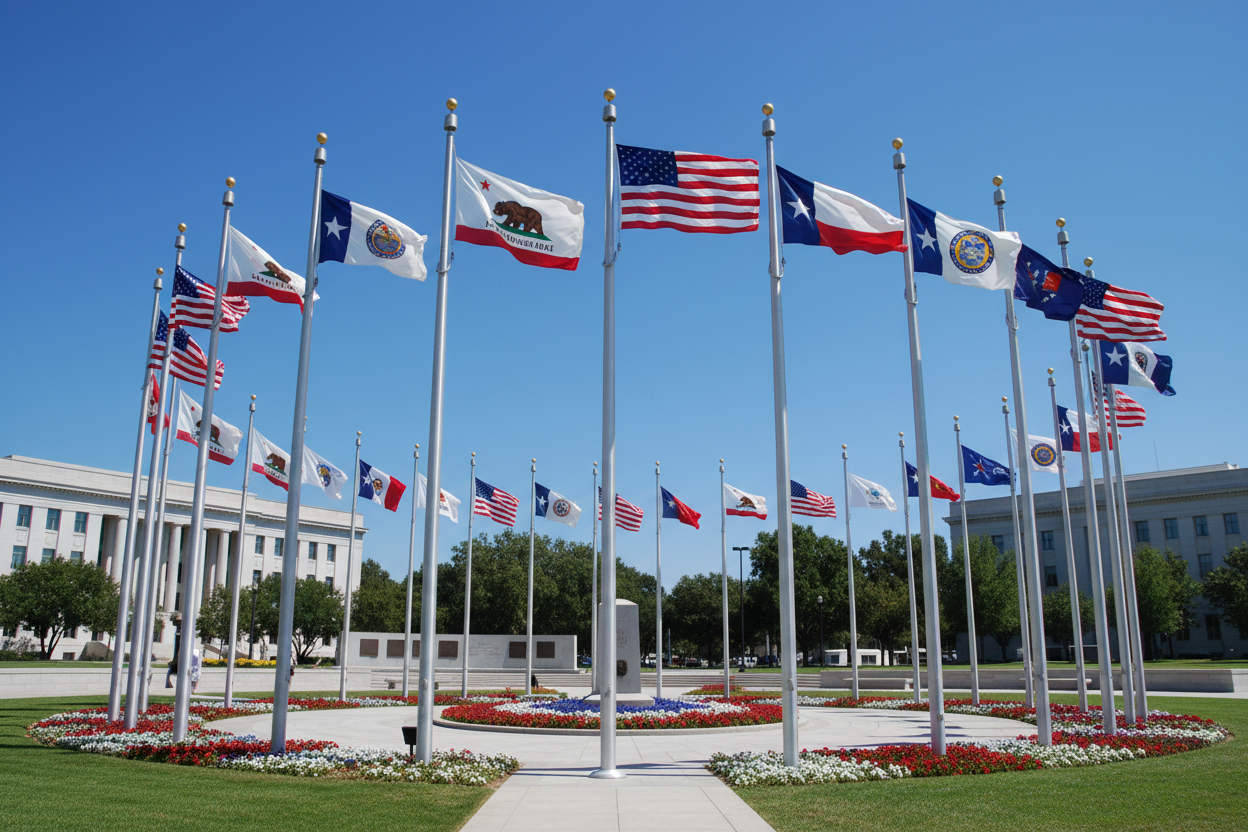 Heavy-Duty Residential and Commercial Flagpoles for Use – Flagsource ...