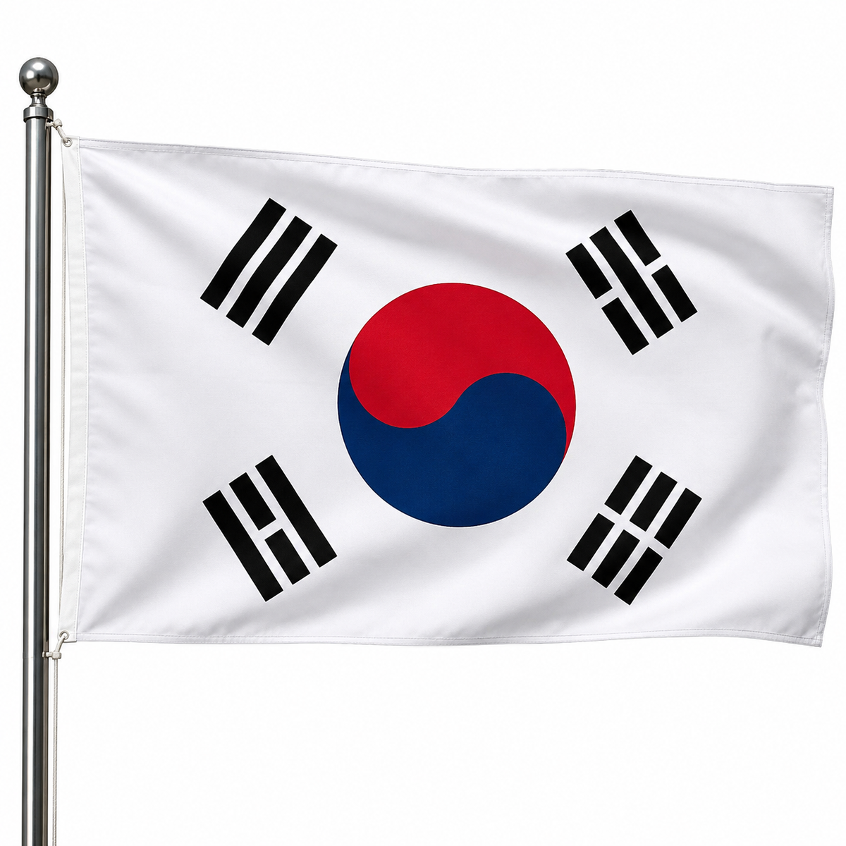 South Korea Flag 2'x3' to 5'x8' Nylon