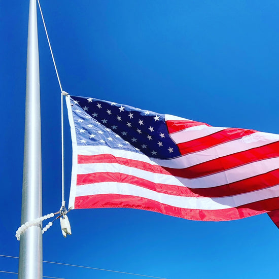 American Flag on Internal Halyard Flagpole-Flagsource Southeast in Woodstock, Georgia