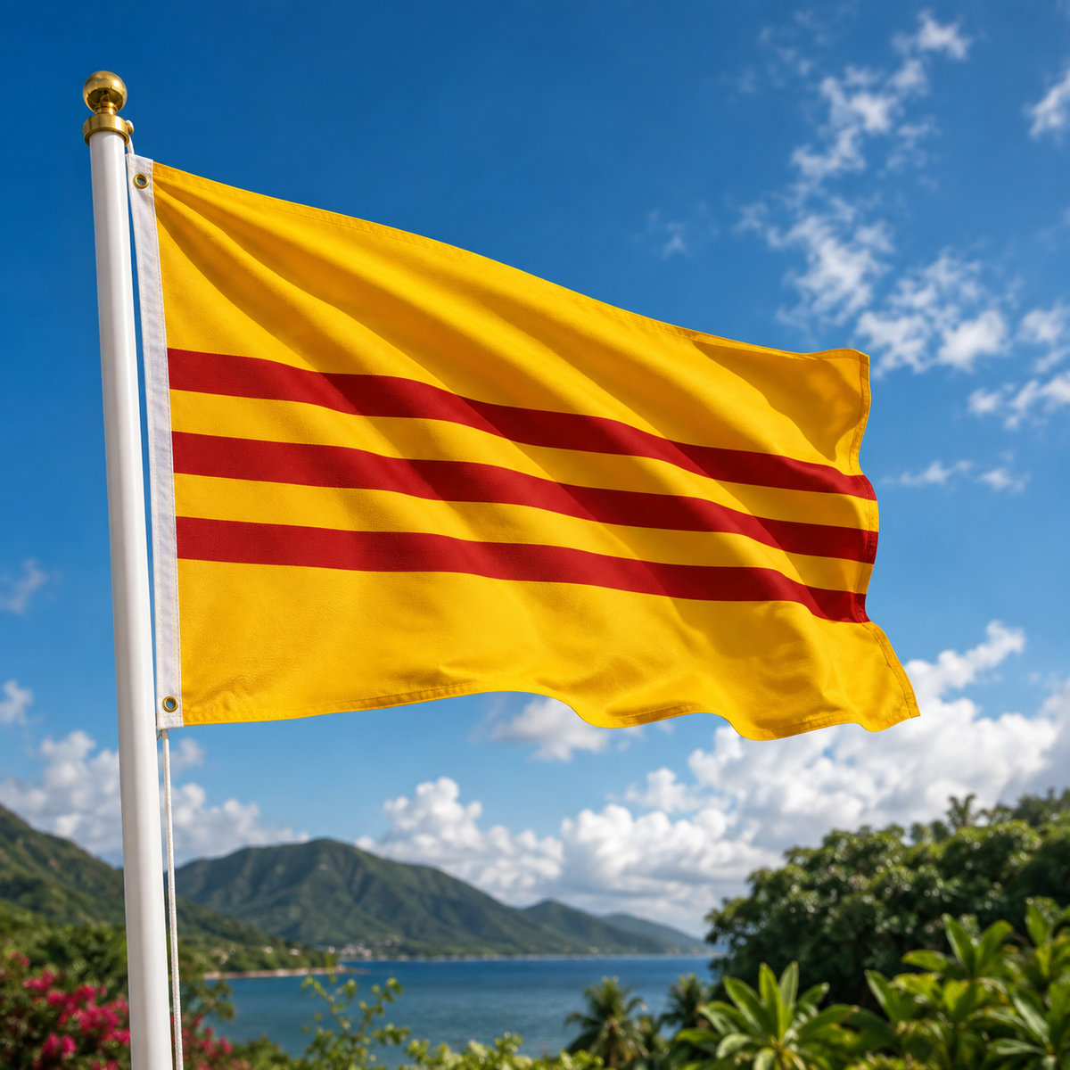 South Vietnam Flag 2'x3' to 5'x8' Nylon