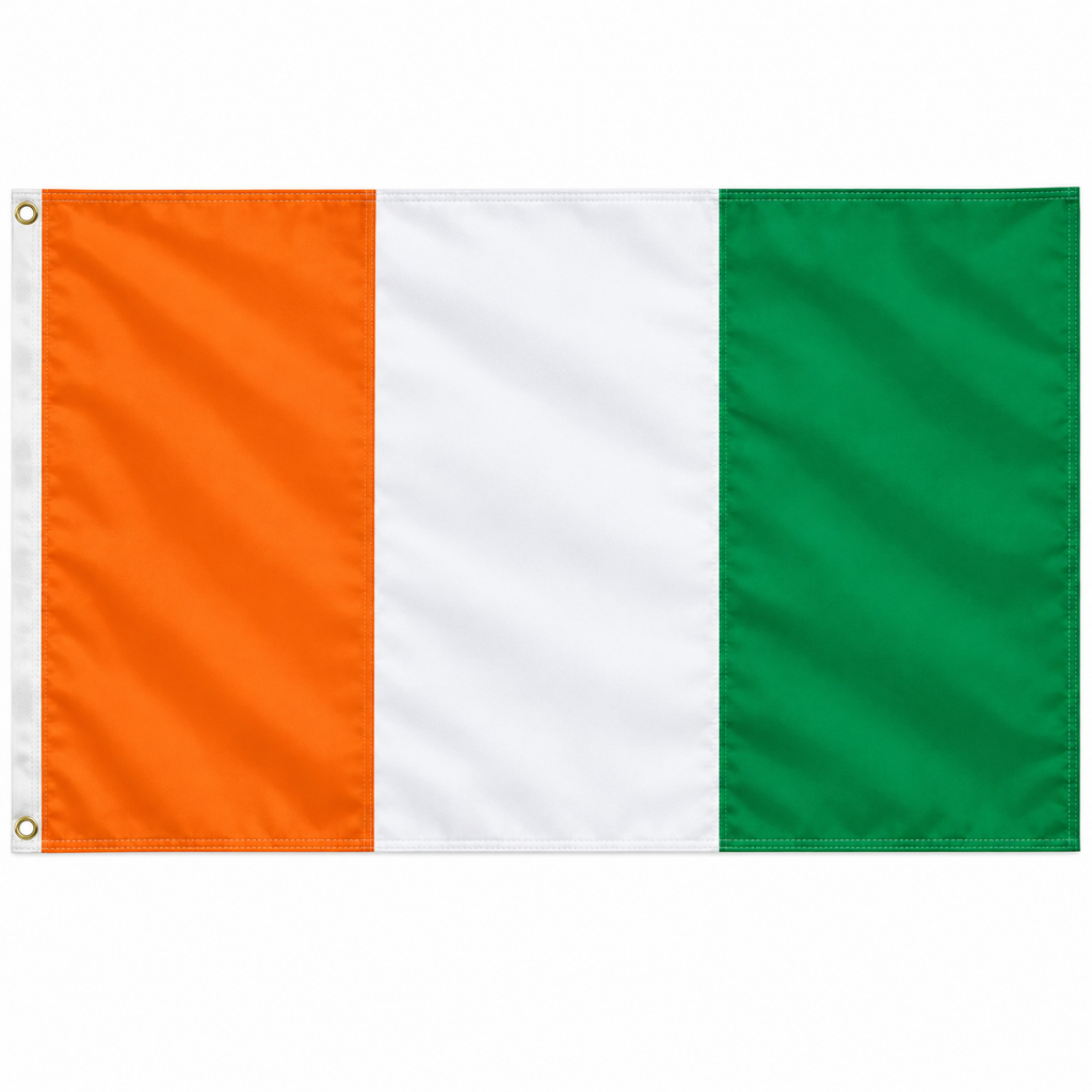 Ivory Coast (Cote d'ivoire) Flag 2'x3' to 5'x8' Nylon