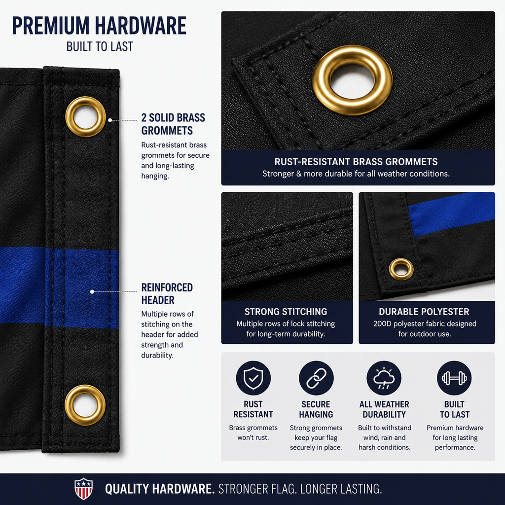 Thin Blue Line Flag