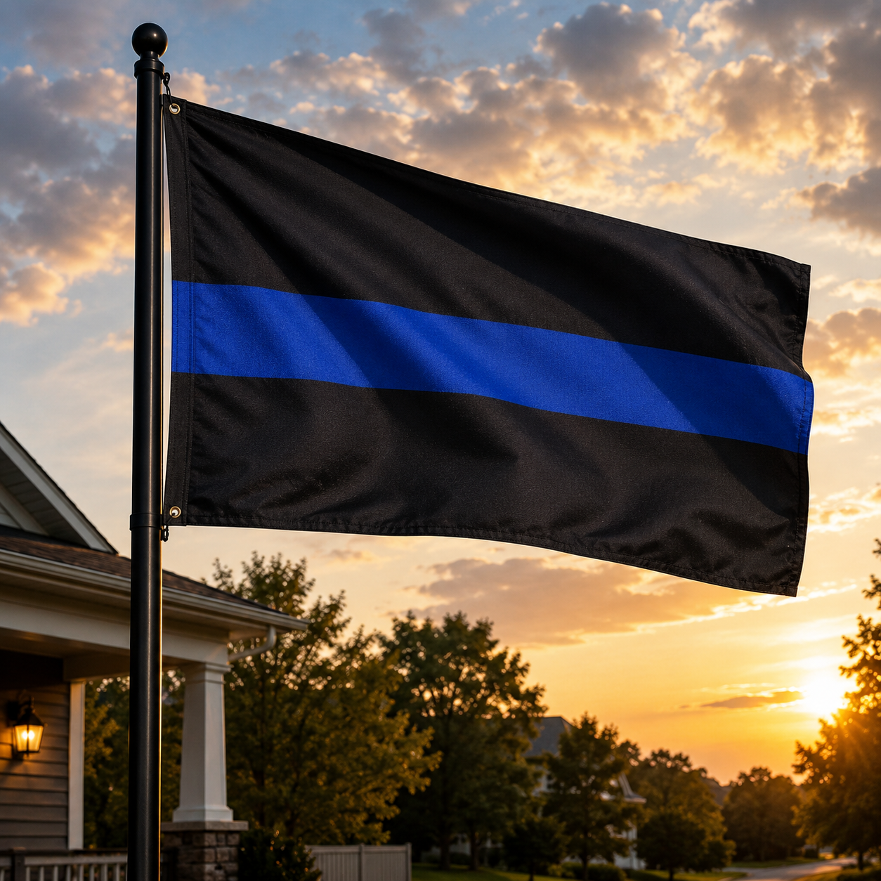 Thin Blue Line Flag
