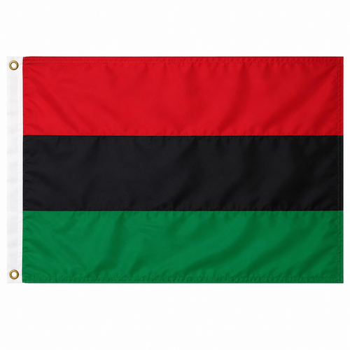 African American Flag 2x3' to 5x8' Nylon