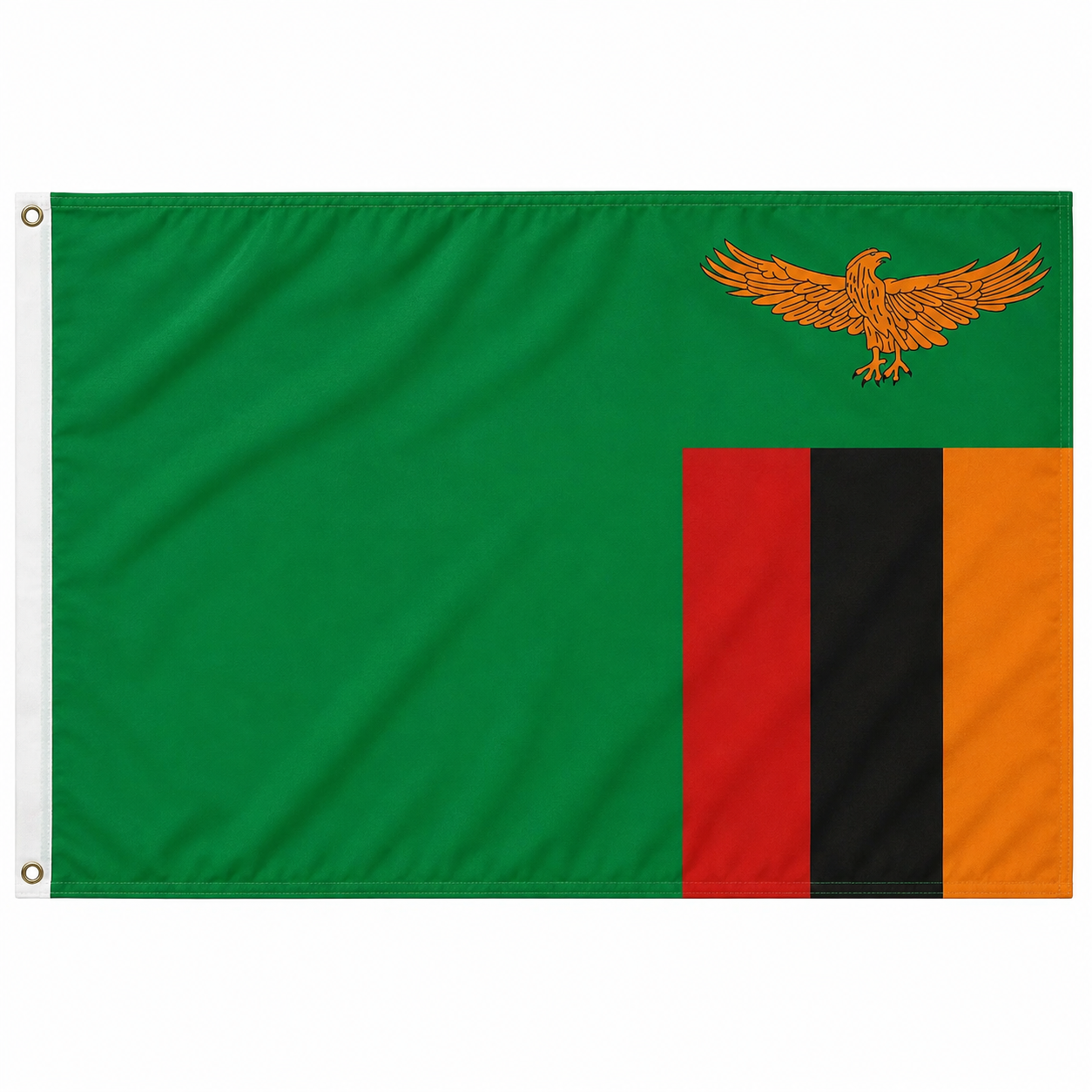 Zambia Flag 2'x3' to 5'x8' Nylon
