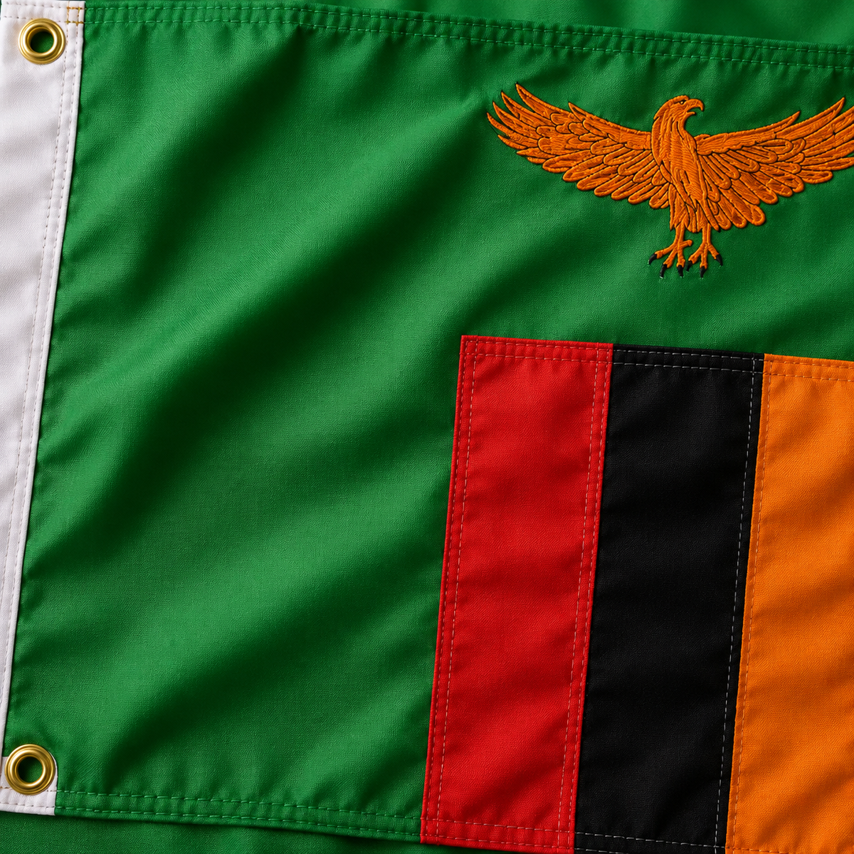 Zambia Flag 2'x3' to 5'x8' Nylon