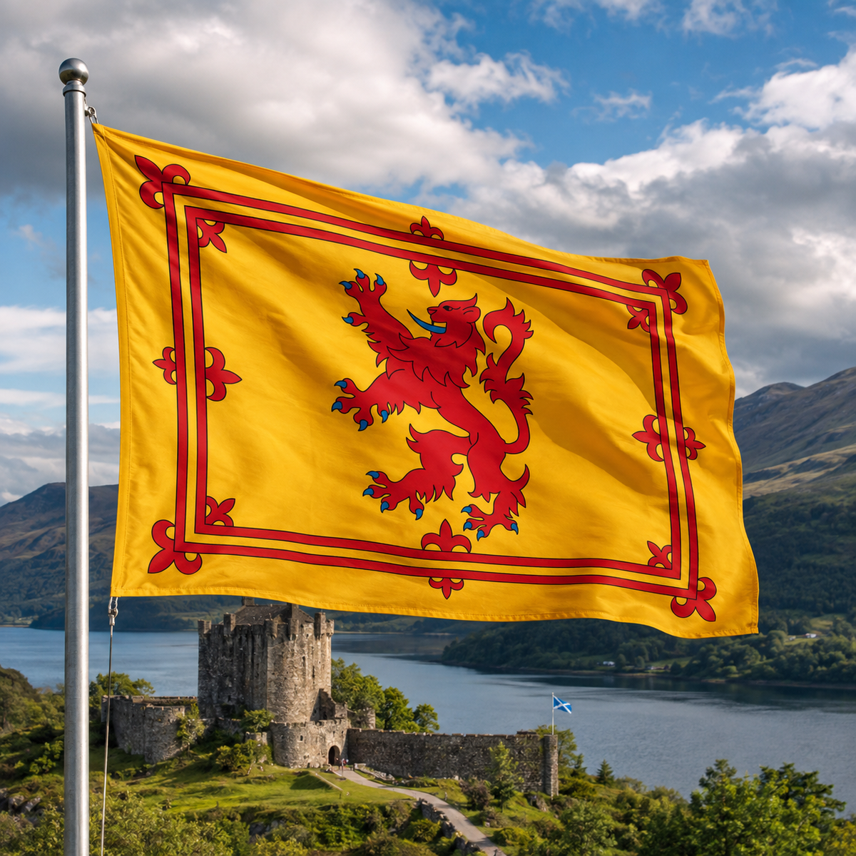 Scottish Rampant Lion Flag 2'x3' to 5'x8' Nylon