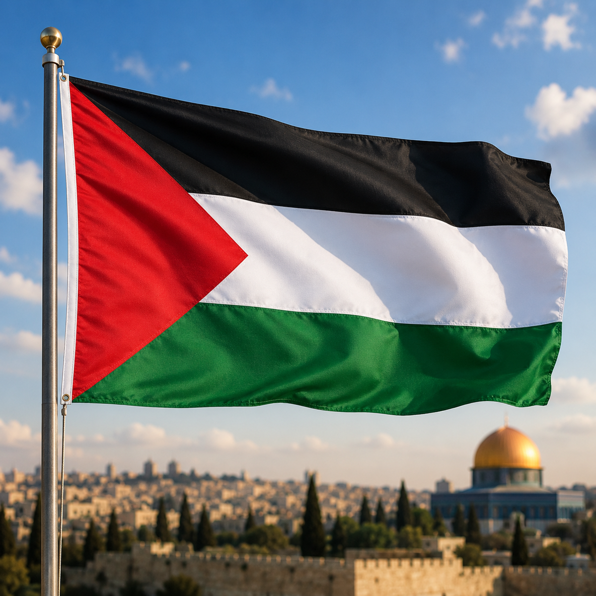 Palestine Flag 2'x3' to 5'x8' Nylon