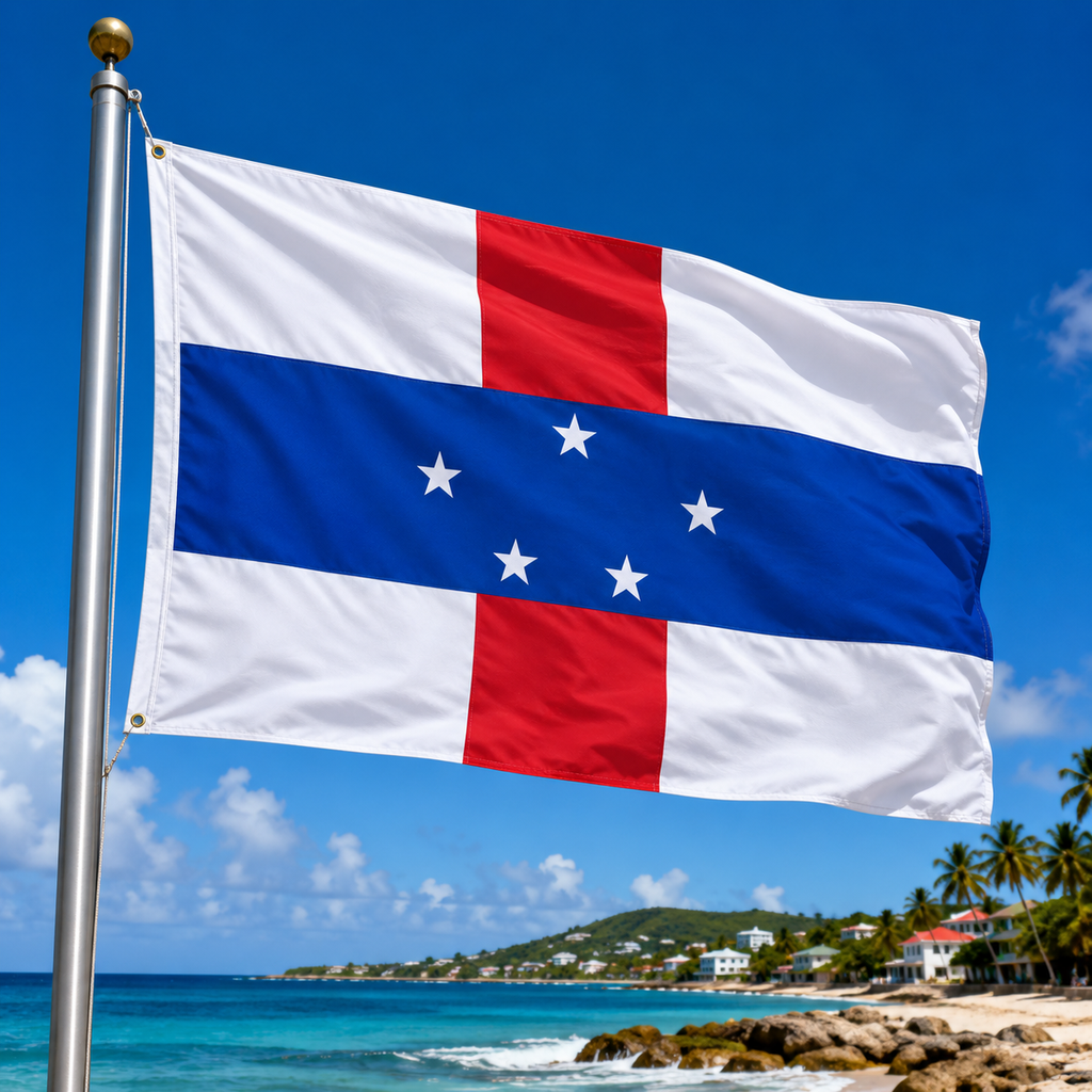 Netherlands Antilles Flag 2'x3' to 5'x8' Nylon