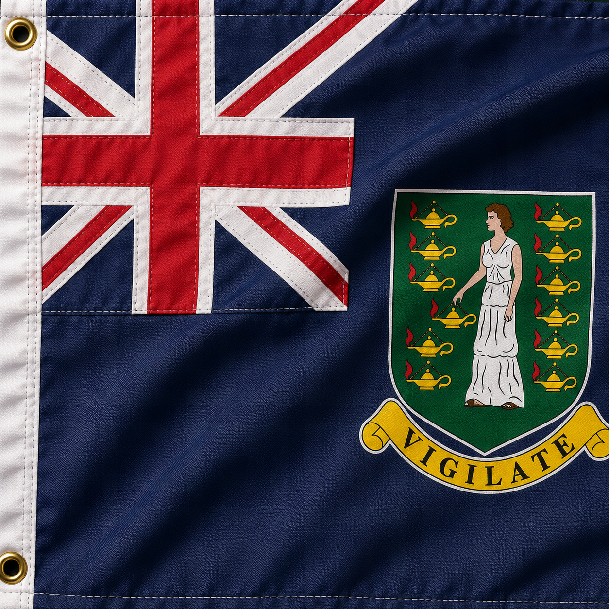 British Virgin Islands Flag 2'x3' to 5'x8' Nylon