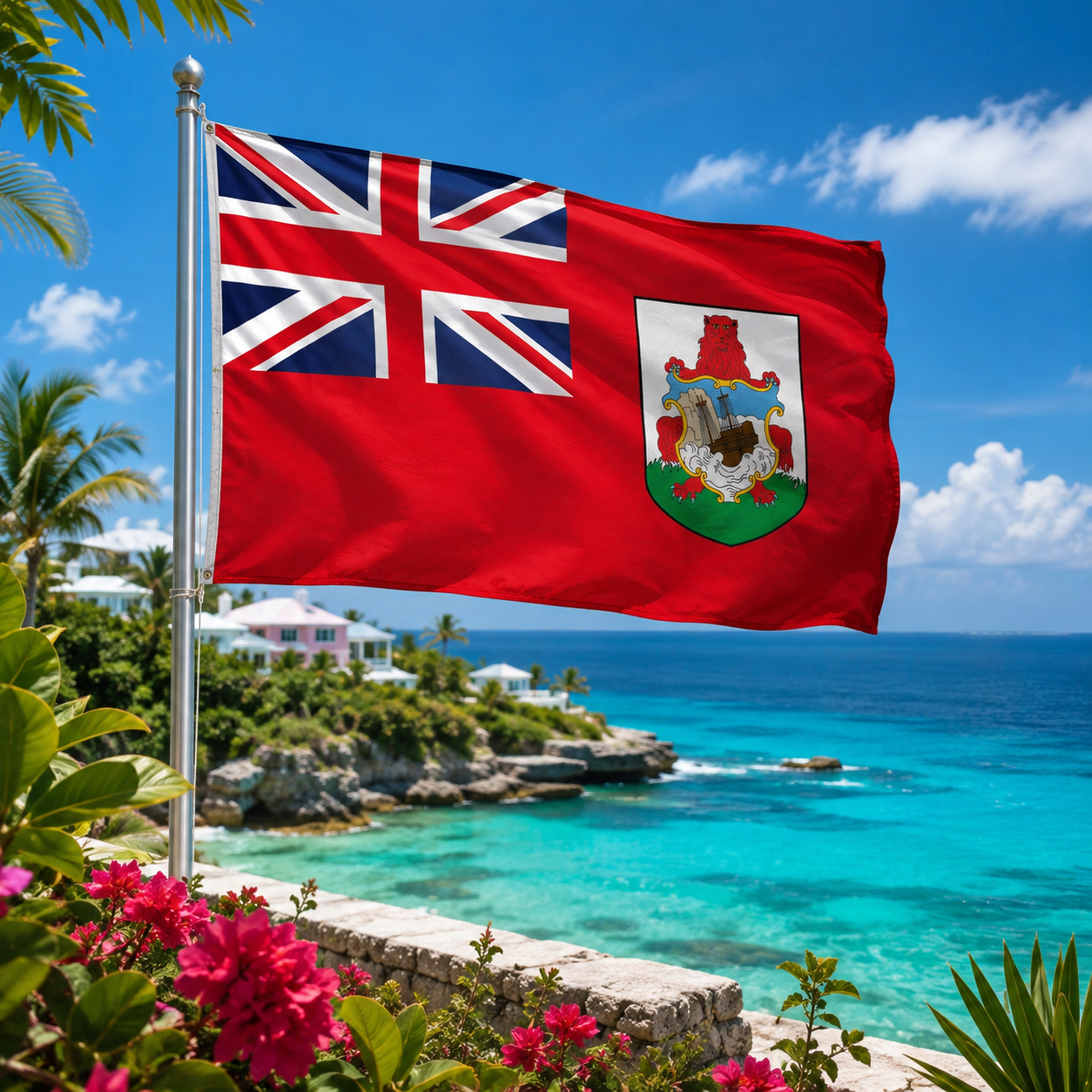 Bermuda Flag 2'x3' to 5'x8' Nylon