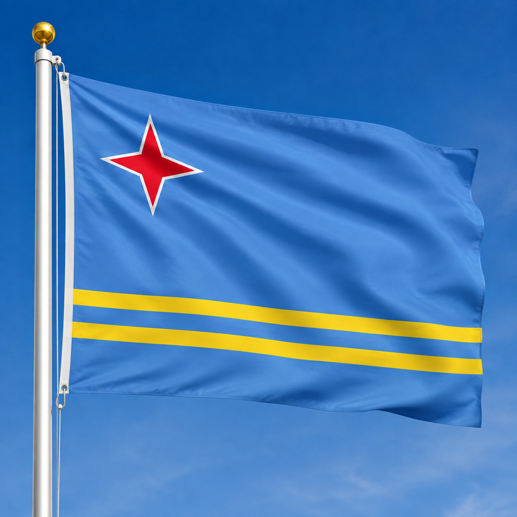 Aruba Flag 2'x3' to 5'x8' Nylon