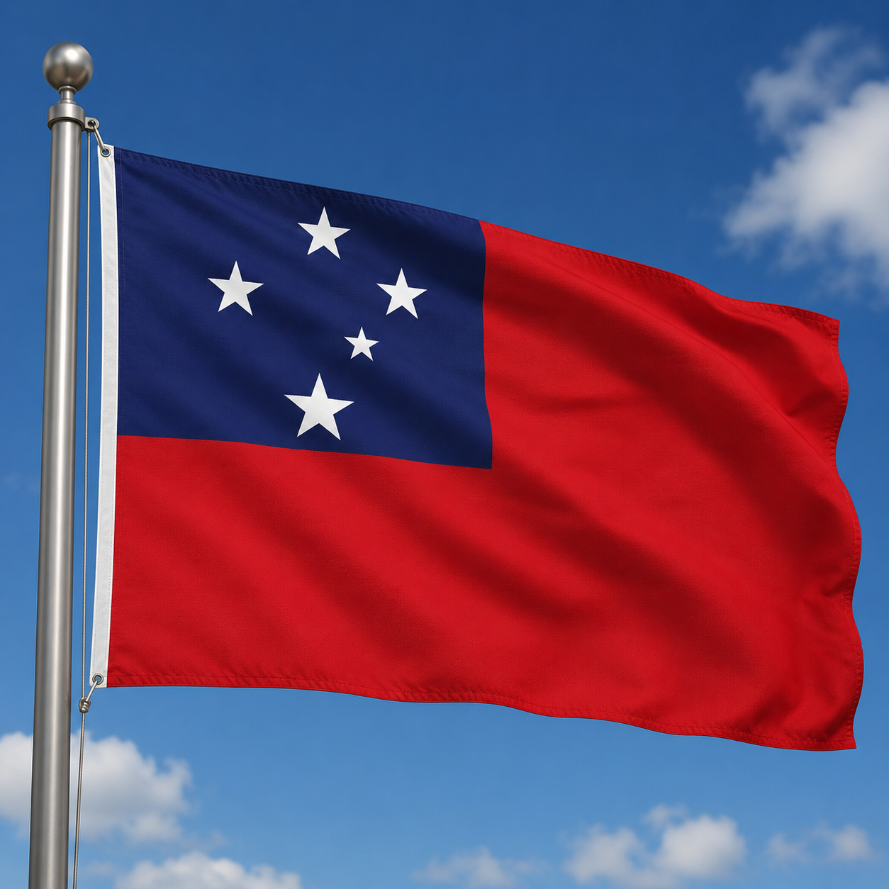 Western Samoa Flag 2'x3' to 5'x8' Nylon