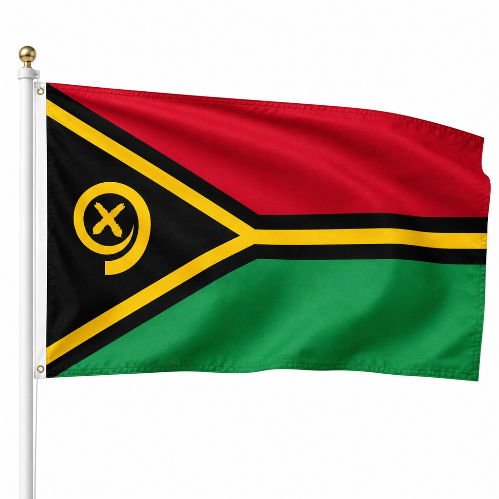 Vanuatu Flag 2'x3' to 5'x8' Nylon