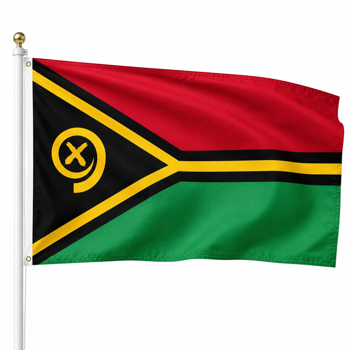 Vanuatu Flag 2'x3' to 5'x8' Nylon