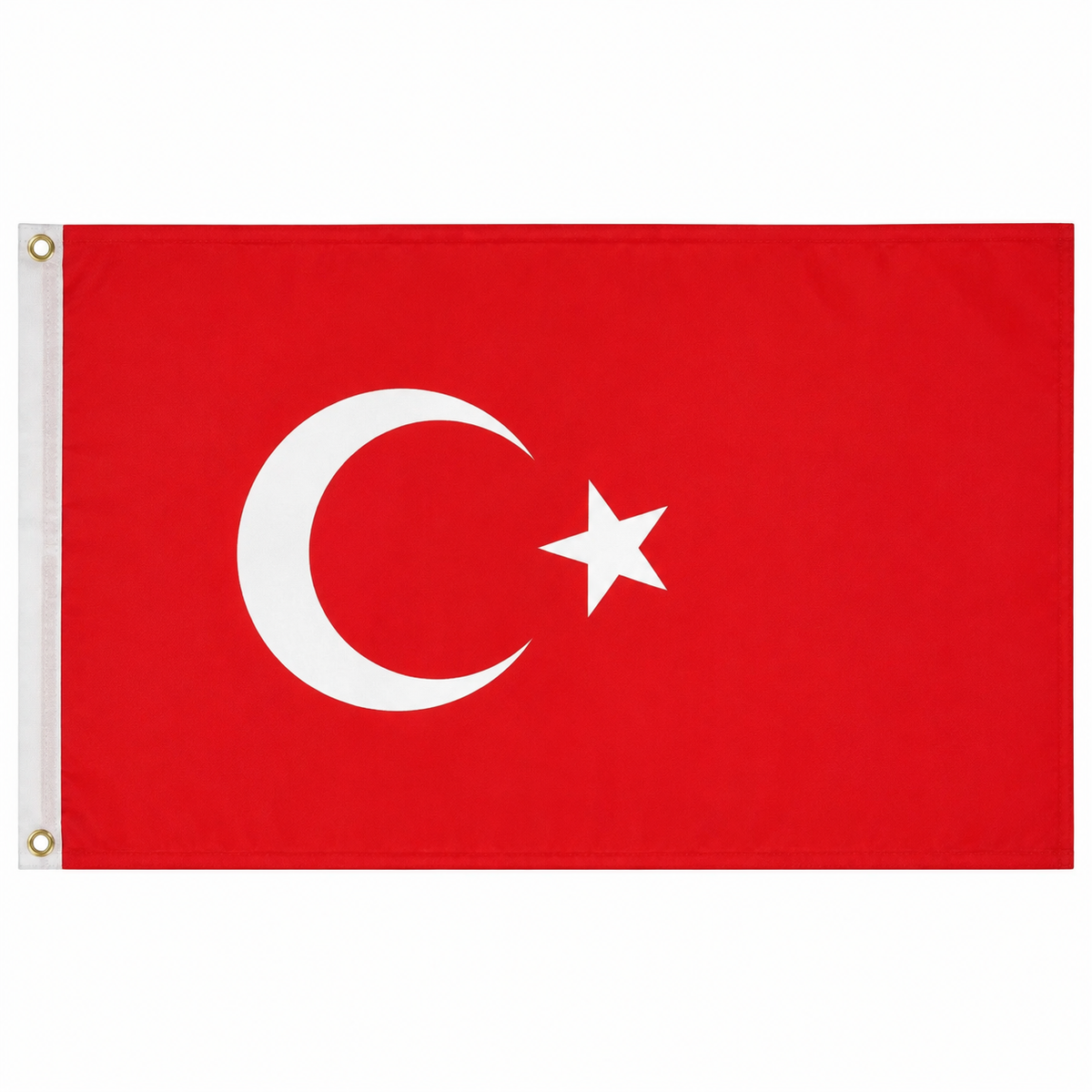 Turkey Flag 2'x3' to 5'x8' Nylon