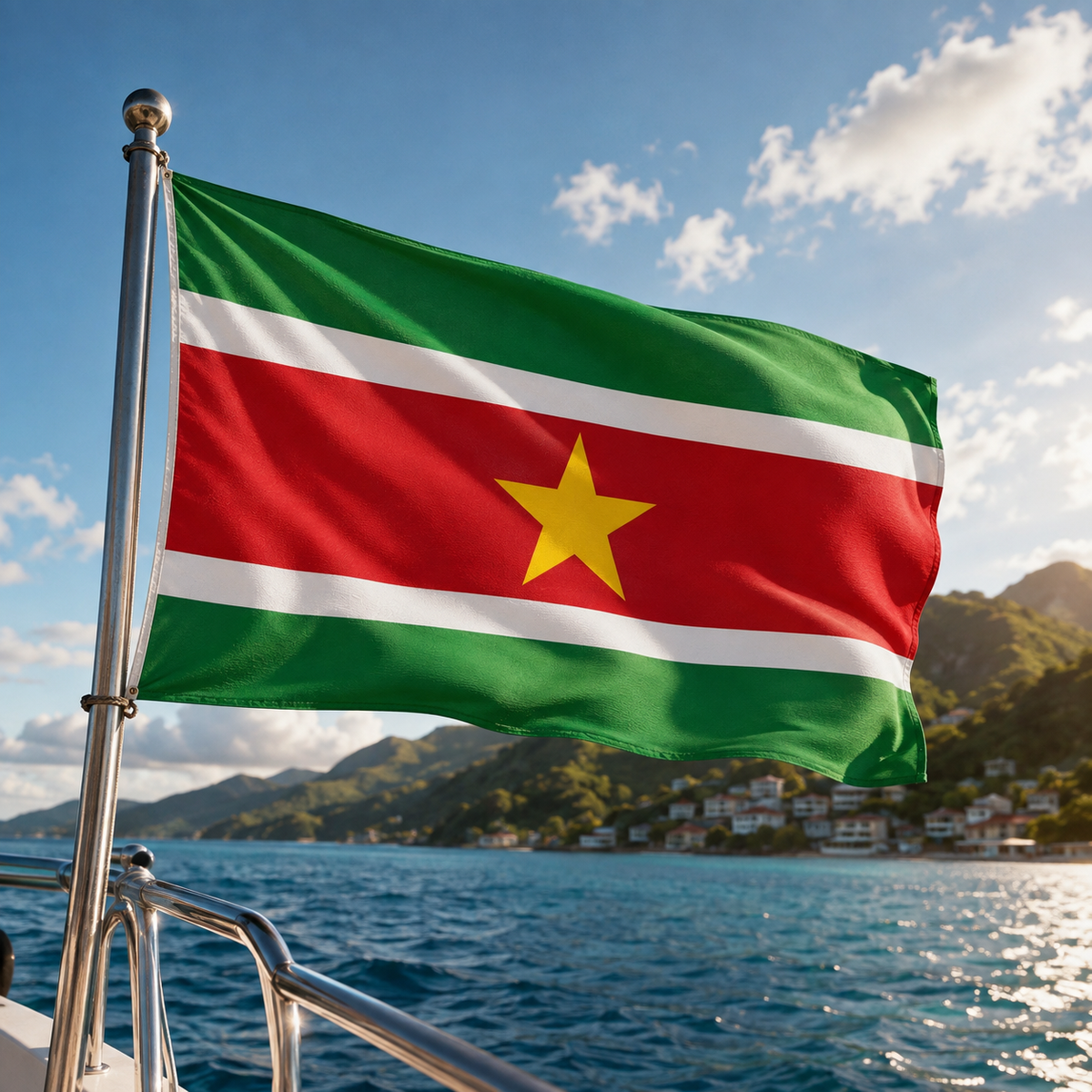Suriname Flag 2'x3' to 5'x8' Nylon