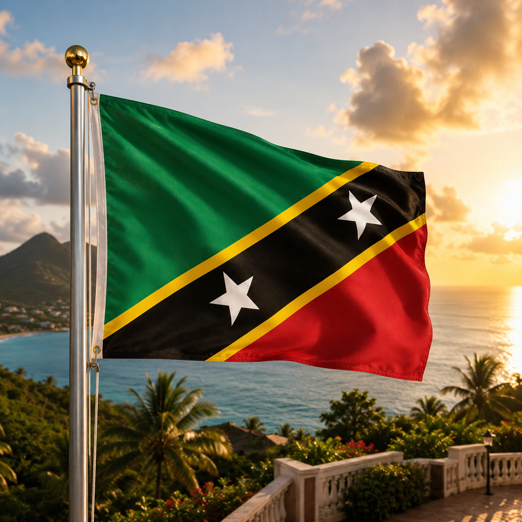 St. Kitts-Nevis Flag 2'x3' to 5'x8' Nylon