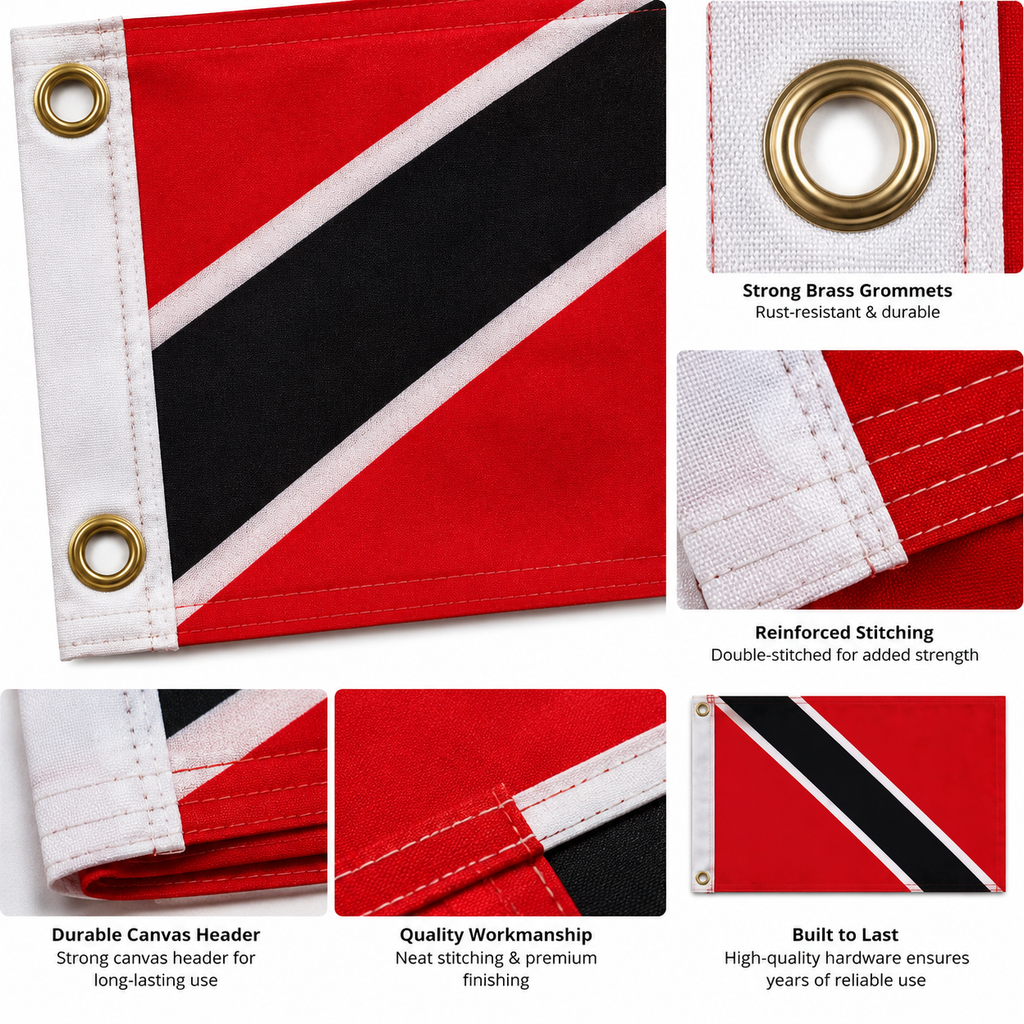 Trinidad Flag 2'x3' to 5'x8'