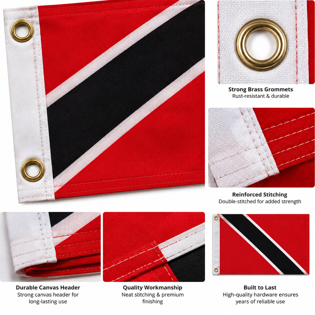 Trinidad Flag 2'x3' to 5'x8'