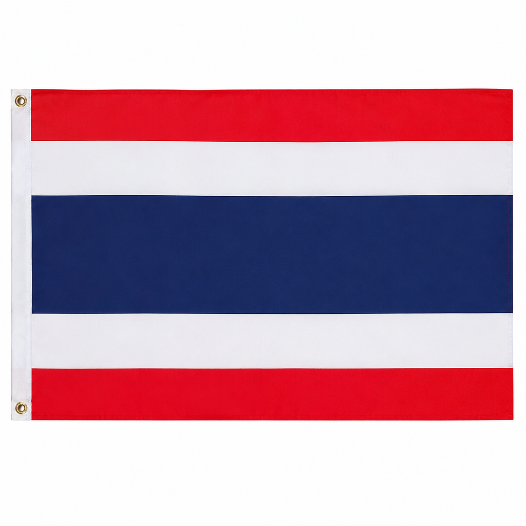 Thailand Flag 2'x3' to 5'x8' Nylon