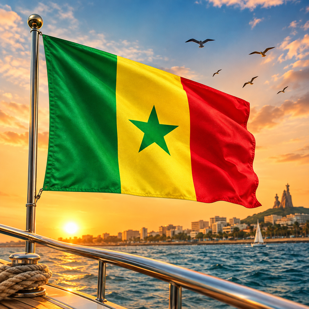 Senegal Flag 2'x3' to 5'x8' Nylon