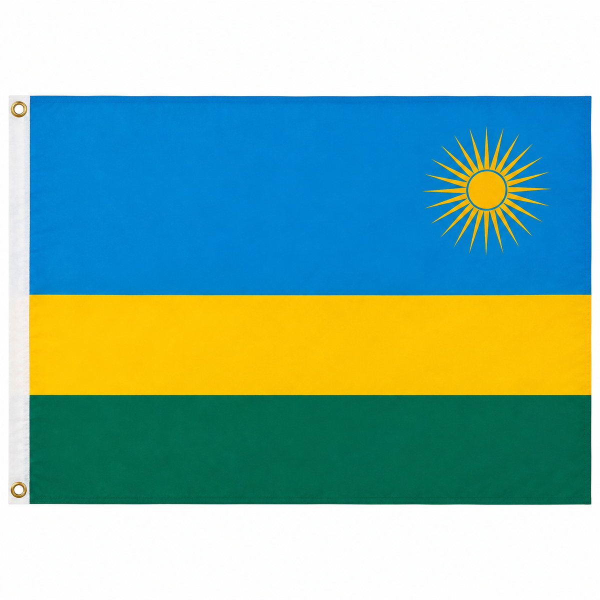 Rwanda Flag 2'x3' to 5'x8' Nylon