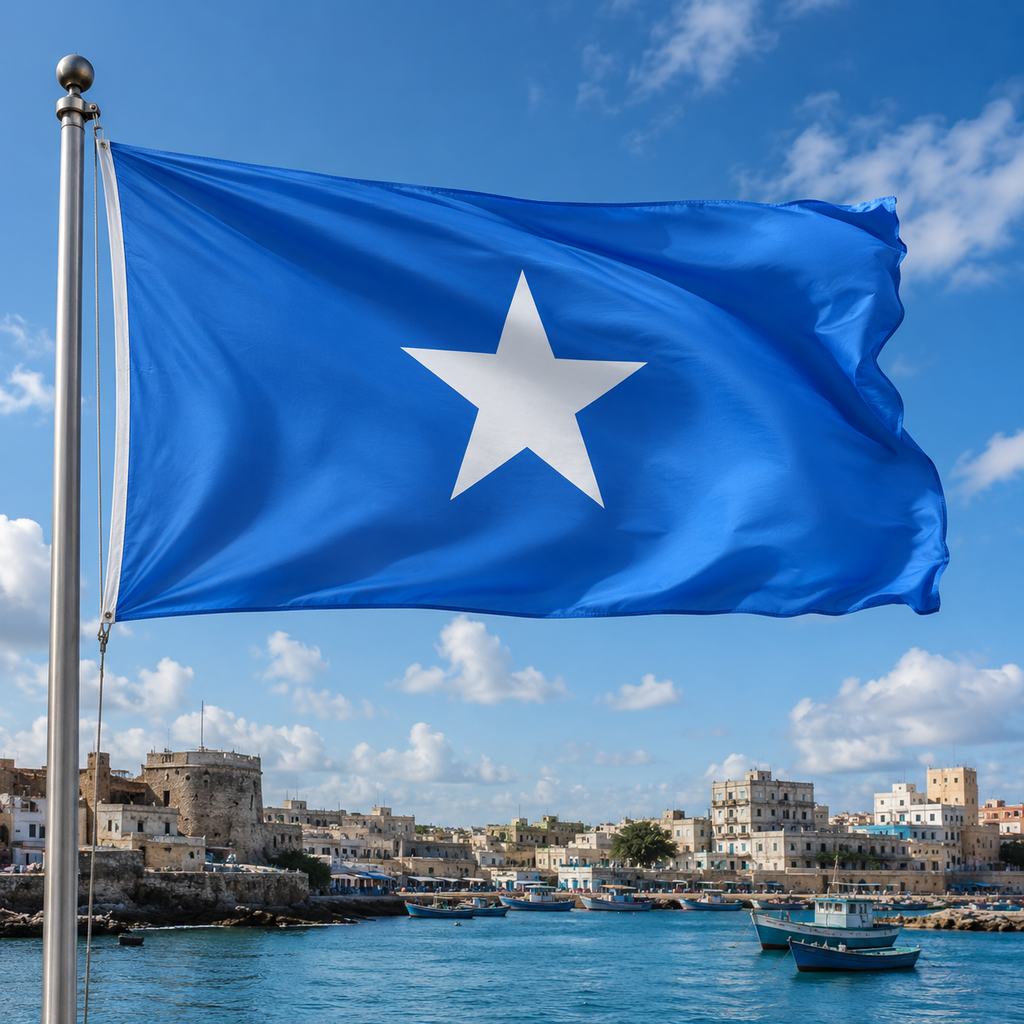 Somalia Flag 2'x3' to 5'x8' Nylon