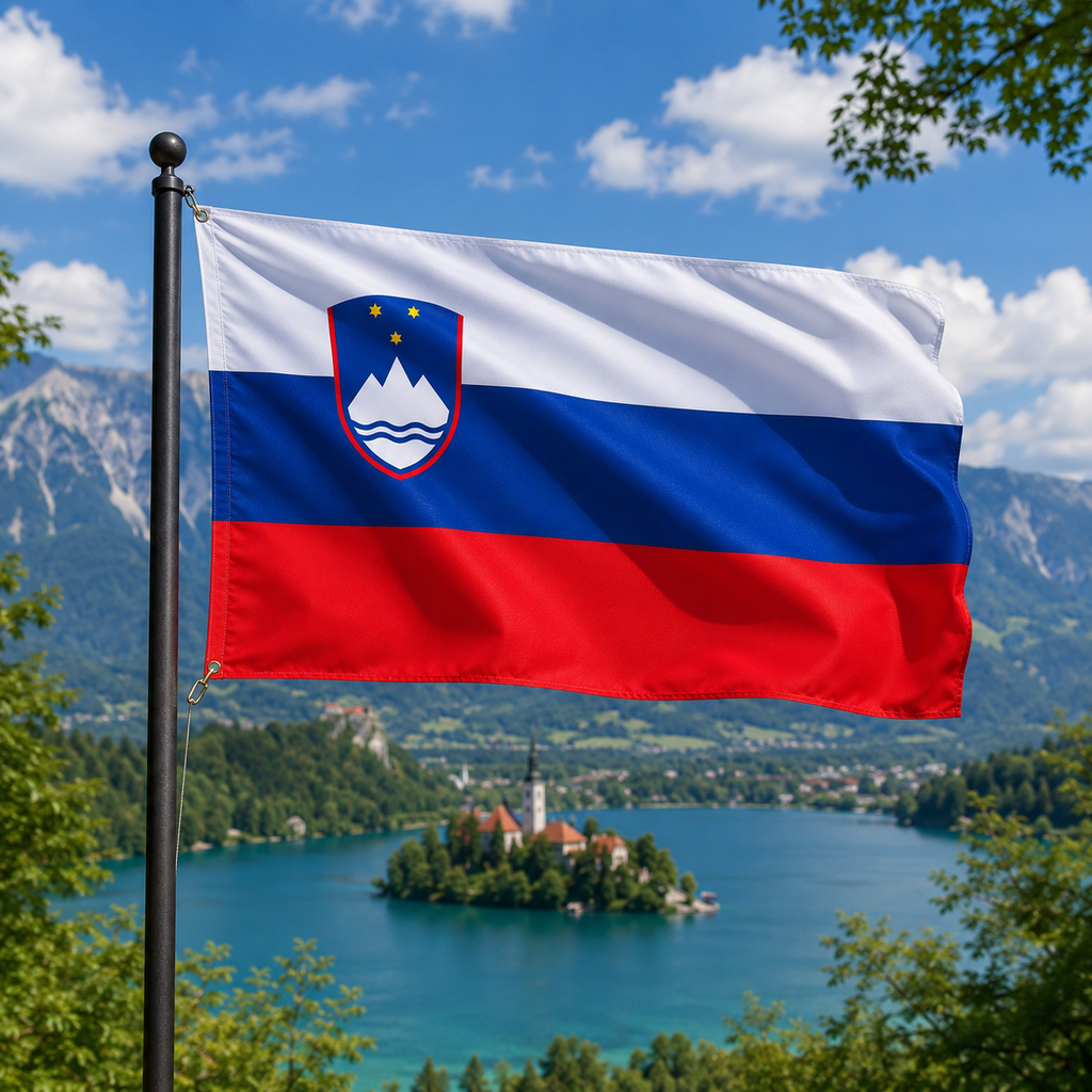 Slovenia Flag 2'x3' to 5'x8' Nylon