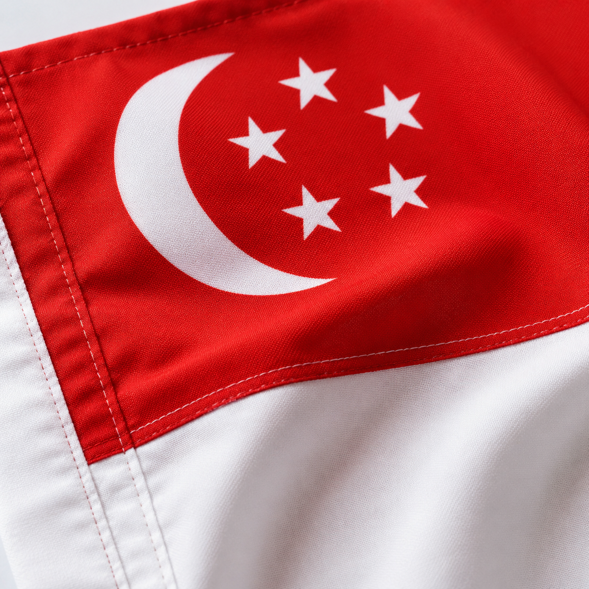 Singapore Flag 2'x3' to 5'x8' Nylon