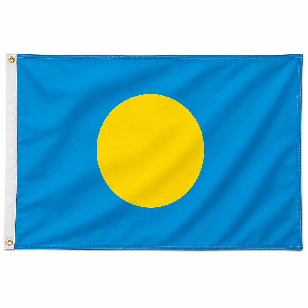 Palau Flag 2'x3' to 5'x8' Nylon