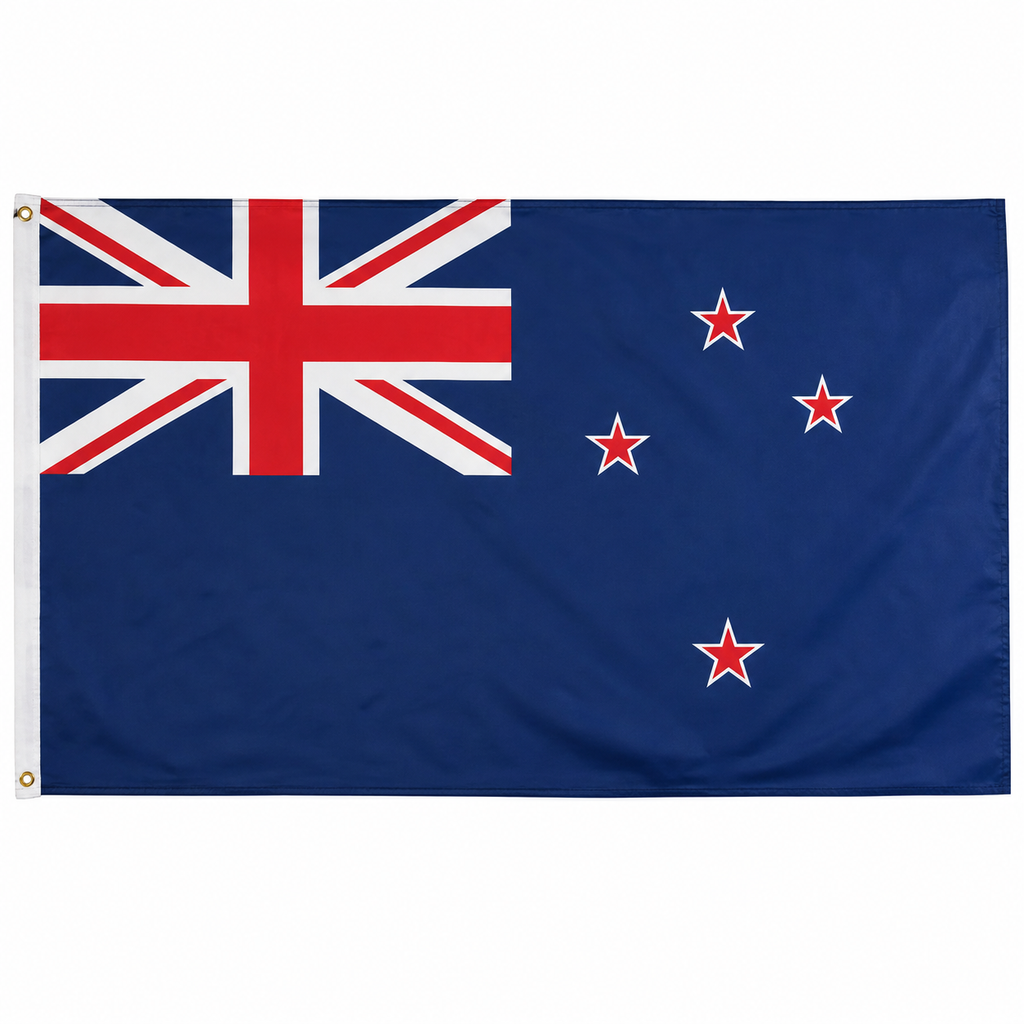New Zealand Flag 2'x3' to 5'x8' Nylon