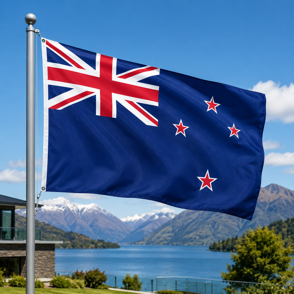 New Zealand Flag 2'x3' to 5'x8' Nylon