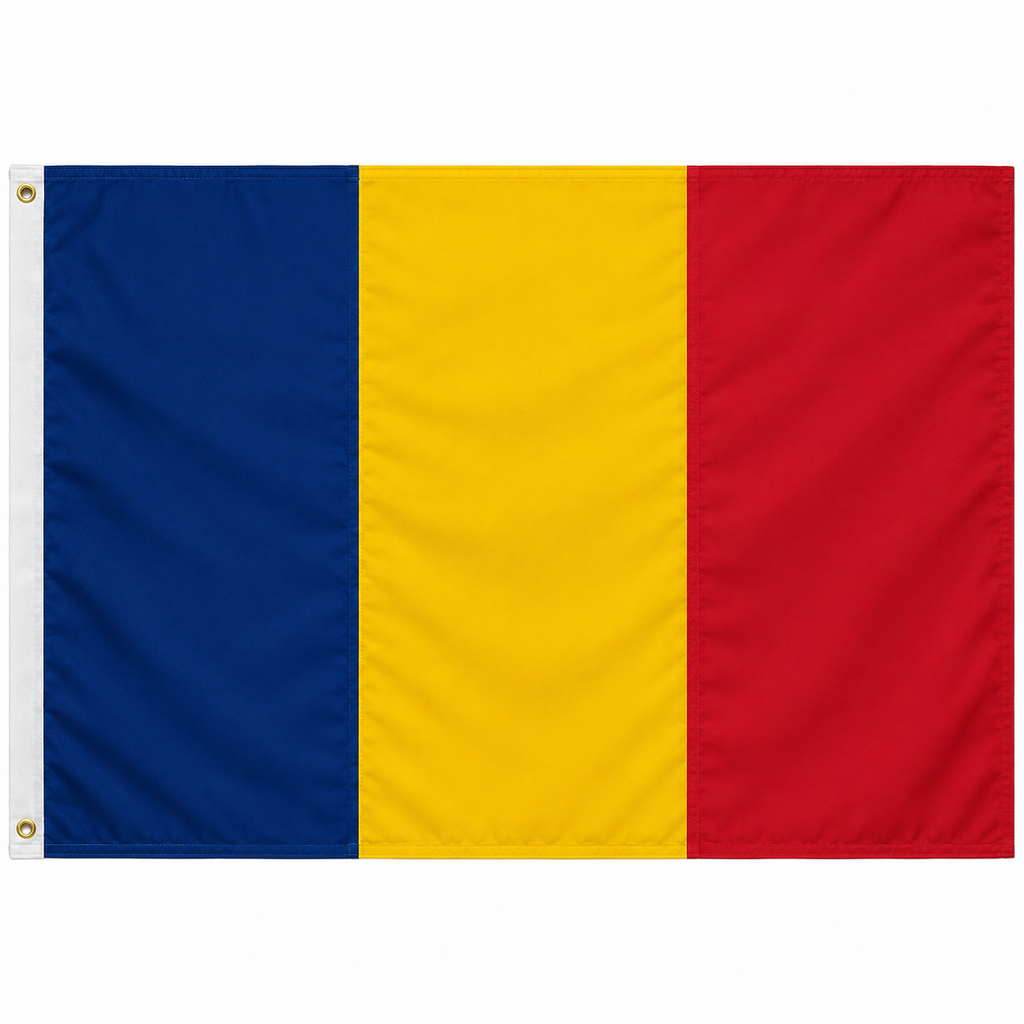 Romania Flag 2'x3' to 5'x8' Nylon