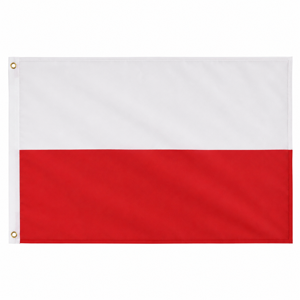 Poland Flag 2'x3' to 5'x8' Nylon