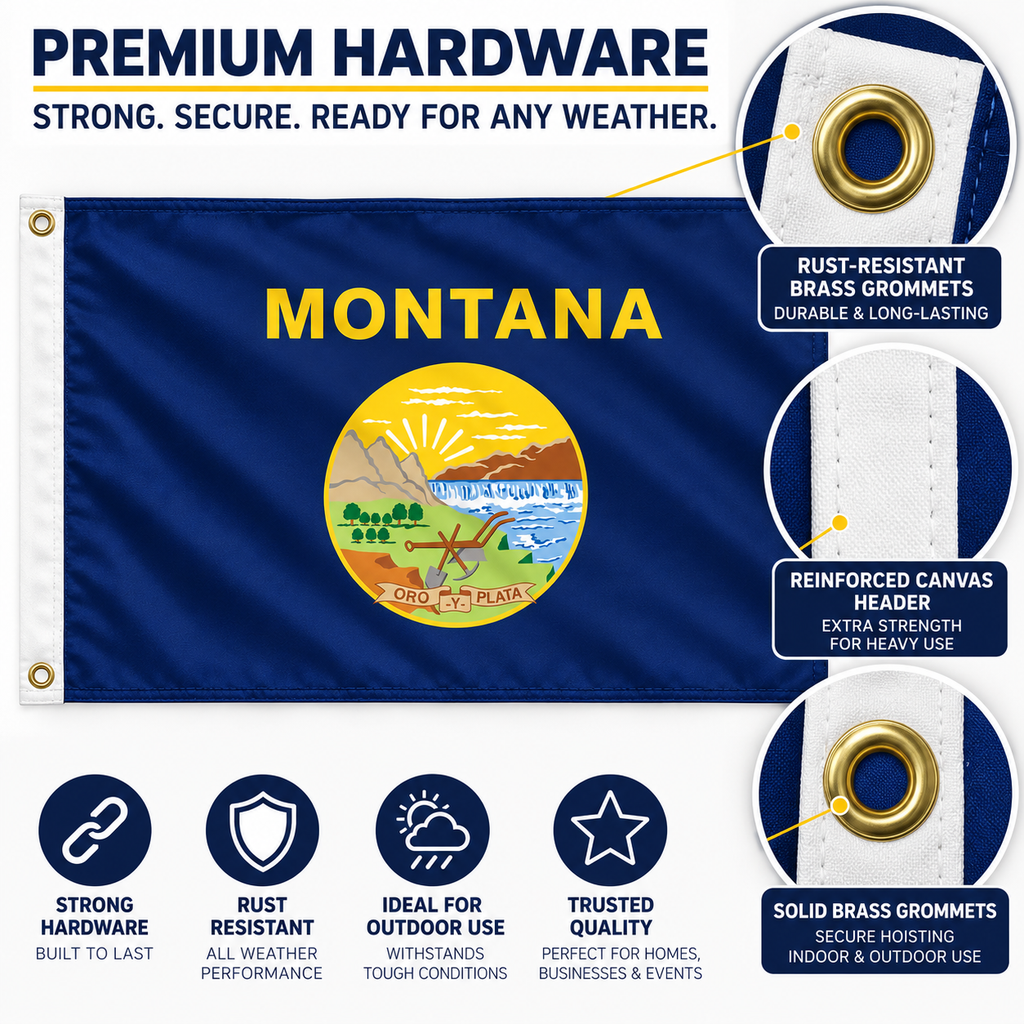 Nylon Montana State Flag-3'x5' to 6x10'