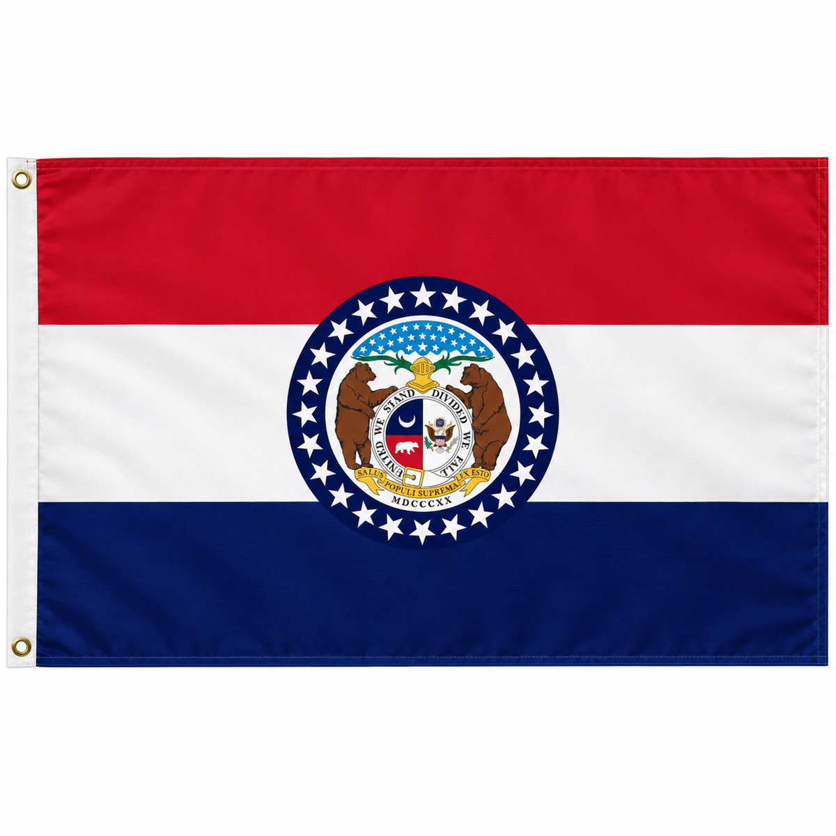 Nylon Missouri State Flag-3'x5' to 6x10'