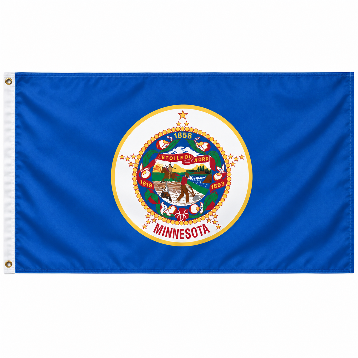 Nylon Minnesota State Flag-3'x5' to 6x10'