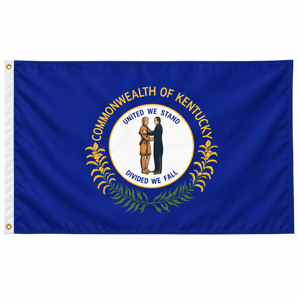 Nylon Kentucky State Flag-3'x5' to 6x10'