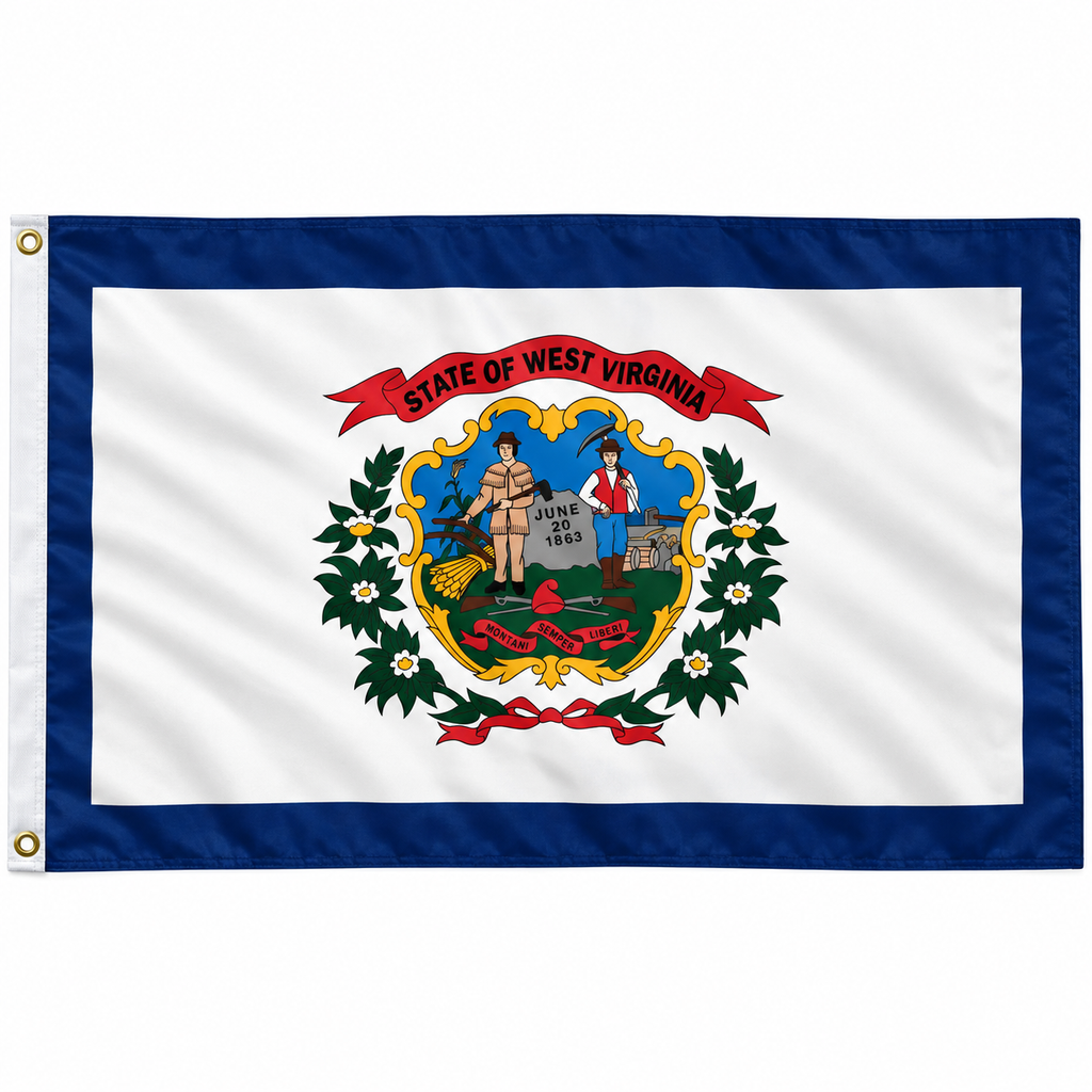 Nylon West Virginia State Flag